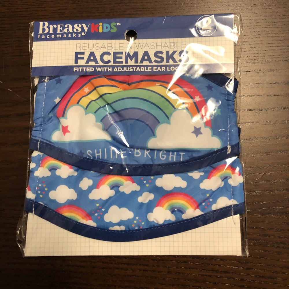 NWT kids face masks 🦄🌈